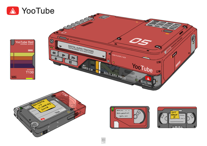 Illustration for article titled 2019's Biggest Websites, Only They're Chunky Anime Tech Gadgets